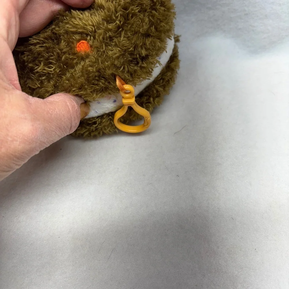 Giggle Scape Clip on Plush Brown Cookie‎ Ice Cream Sandwich Toy Ages 1+